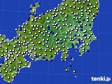関東・甲信地方のアメダス実況(風向・風速)(2018年05月18日)