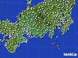 2018年05月18日の東海地方のアメダス(風向・風速)