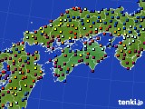 四国地方のアメダス実況(日照時間)(2018年05月19日)