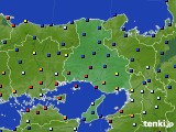 兵庫県のアメダス実況(日照時間)(2018年05月19日)