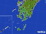 2018年05月19日の鹿児島県のアメダス(日照時間)