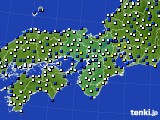近畿地方のアメダス実況(風向・風速)(2018年05月19日)