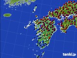 九州地方のアメダス実況(日照時間)(2018年05月20日)