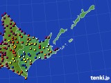 道東のアメダス実況(日照時間)(2018年05月20日)