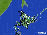 北海道地方のアメダス実況(風向・風速)(2018年05月20日)