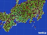 2018年05月21日の東海地方のアメダス(日照時間)