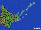 道東のアメダス実況(日照時間)(2018年05月21日)