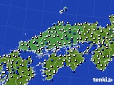 中国地方のアメダス実況(風向・風速)(2018年05月21日)