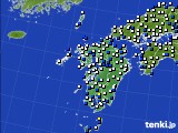 九州地方のアメダス実況(風向・風速)(2018年05月21日)