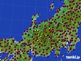 北陸地方のアメダス実況(日照時間)(2018年05月22日)