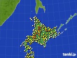 北海道地方のアメダス実況(気温)(2018年05月22日)