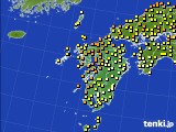 九州地方のアメダス実況(気温)(2018年05月22日)
