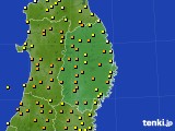 岩手県のアメダス実況(気温)(2018年05月22日)