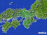 近畿地方のアメダス実況(降水量)(2018年05月23日)