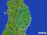 岩手県のアメダス実況(日照時間)(2018年05月23日)