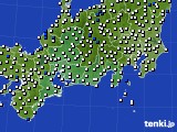 2018年05月23日の東海地方のアメダス(風向・風速)