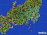 2018年05月24日の関東・甲信地方のアメダス(日照時間)