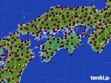 四国地方のアメダス実況(日照時間)(2018年05月24日)