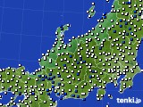 北陸地方のアメダス実況(風向・風速)(2018年05月24日)