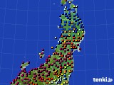 東北地方のアメダス実況(日照時間)(2018年05月25日)