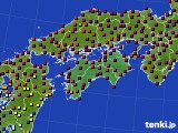 四国地方のアメダス実況(日照時間)(2018年05月25日)