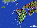 九州地方のアメダス実況(日照時間)(2018年05月25日)