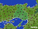 兵庫県のアメダス実況(日照時間)(2018年05月25日)