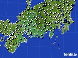 2018年05月25日の東海地方のアメダス(風向・風速)