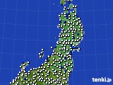 東北地方のアメダス実況(風向・風速)(2018年05月26日)