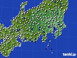 関東・甲信地方のアメダス実況(風向・風速)(2018年05月27日)