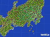 関東・甲信地方のアメダス実況(気温)(2018年05月29日)