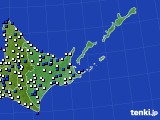 道東のアメダス実況(風向・風速)(2018年05月30日)