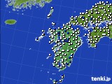 2018年06月01日の九州地方のアメダス(風向・風速)