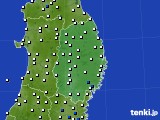 岩手県のアメダス実況(風向・風速)(2018年06月03日)