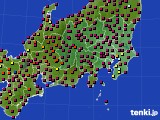 関東・甲信地方のアメダス実況(日照時間)(2018年06月04日)