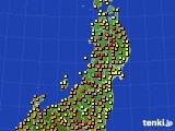 東北地方のアメダス実況(気温)(2018年06月04日)