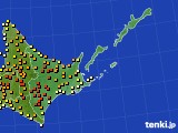 道東のアメダス実況(気温)(2018年06月04日)