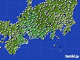 2018年06月04日の東海地方のアメダス(風向・風速)