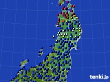 2018年06月06日の東北地方のアメダス(日照時間)