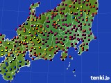 関東・甲信地方のアメダス実況(日照時間)(2018年06月07日)