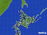 北海道地方のアメダス実況(風向・風速)(2018年06月07日)