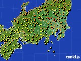 関東・甲信地方のアメダス実況(気温)(2018年06月08日)