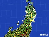 東北地方のアメダス実況(気温)(2018年06月09日)