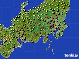 2018年06月09日の関東・甲信地方のアメダス(気温)