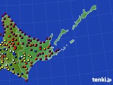 道東のアメダス実況(日照時間)(2018年06月10日)