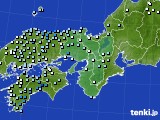 2018年06月11日の近畿地方のアメダス(降水量)