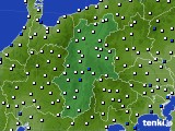 長野県のアメダス実況(風向・風速)(2018年06月11日)