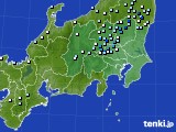 関東・甲信地方のアメダス実況(降水量)(2018年06月12日)