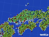 中国地方のアメダス実況(日照時間)(2018年06月12日)