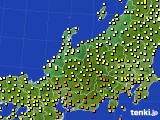 北陸地方のアメダス実況(気温)(2018年06月12日)